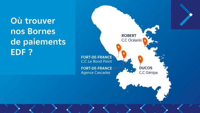 Où trouver nos bornes de paiements EDF ?